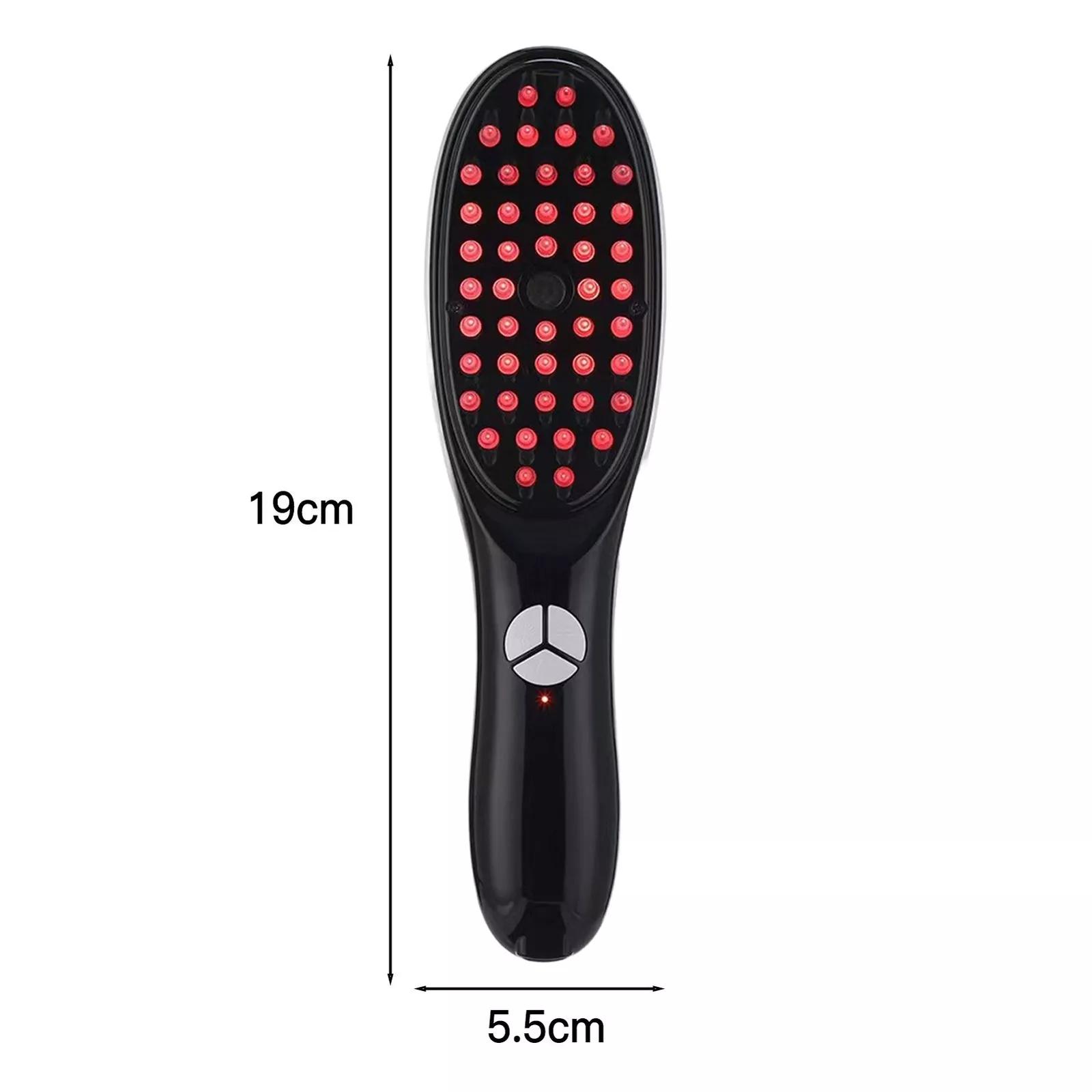 Electric Vibration Hair Growth Comb Massager Red Light Therapy Massage Brush photo 1