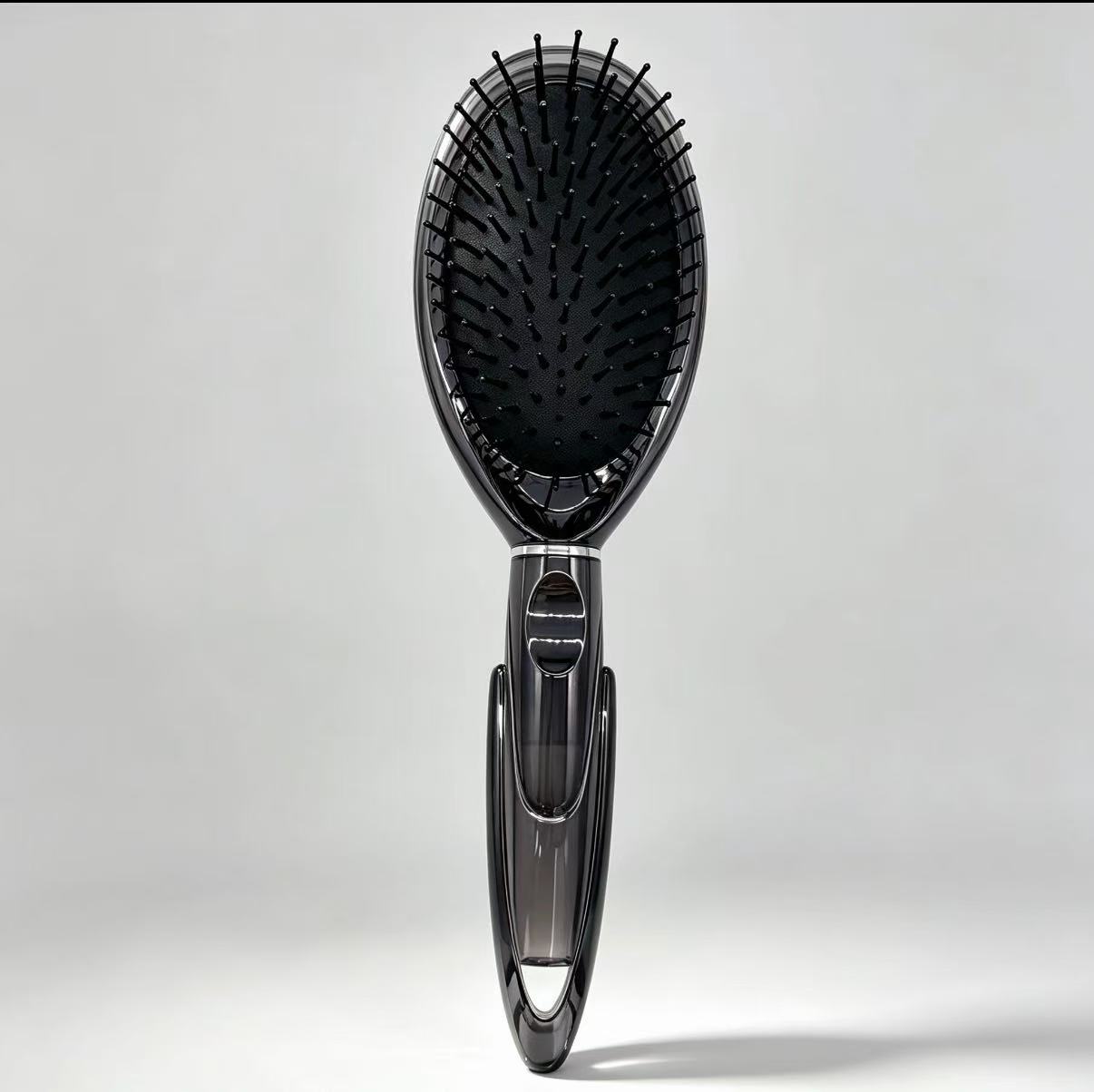 D9-17 Galaxy Oval Massage Comb With Mirror photo 3