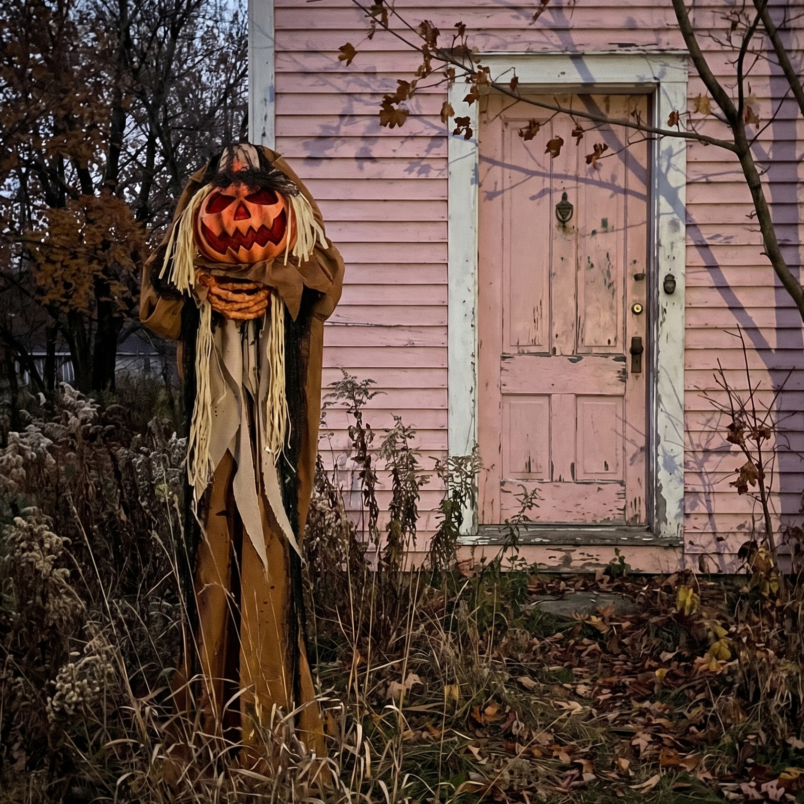 5.5ft Halloween Pumpkin Man Decoration With Red Glowing Head,Sound-Activated Head-Turning Motion & Male Voice,Battery Operated Batteries Not Included,Standing Animatronic photo 6