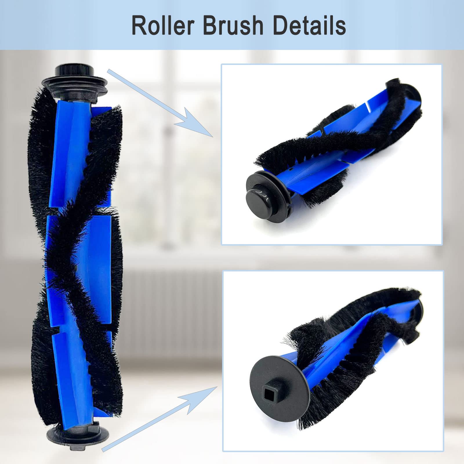 RoboVac 11S Replacement Part Compatible For Eufy RoboVac 11S, 15C, 30, 30C, 12, 35C, 25C, 15T Robotic Vacuums, 3 Rolling Brushes, 12 Filter Sets, 12 Side Brushes, 1 Rolling Brush Guard, 2 Pre Filters photo 3