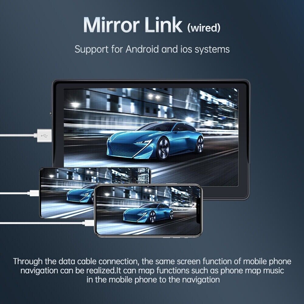 7in Portable Car Radio Player Bluetooth  Carplay Android Auto Reverse Camera photo 2