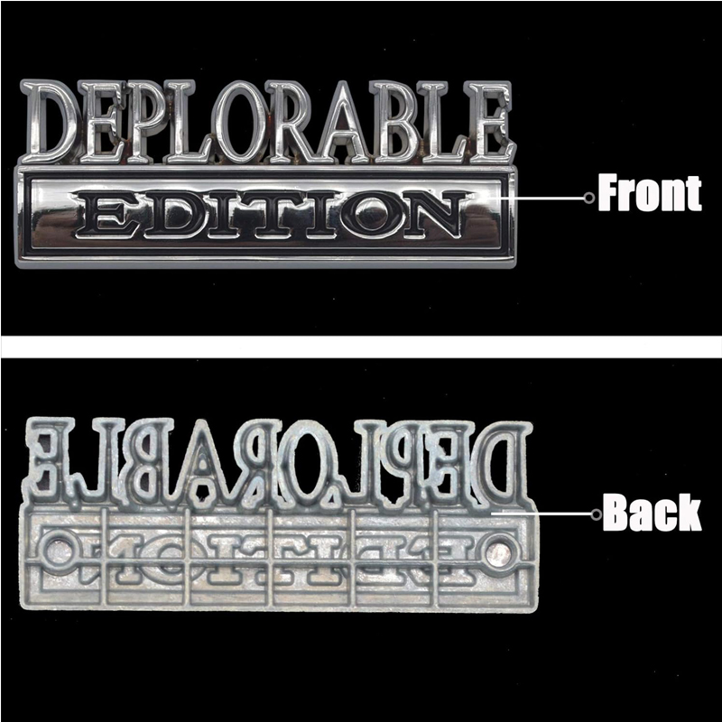 2pcs Deplorable Edition Emblems, Emblem 3D Badge Decal Car Truck SUV,Refrigerator Sticker,Window Display Stickers,Bicycles, Laptops, Fridges photo 4