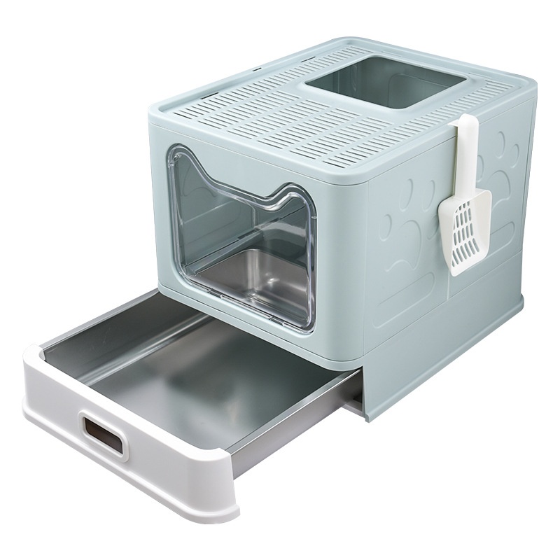Extra-large Enclosed Drawer-Type Odor-Control Cat Litter Box photo 3