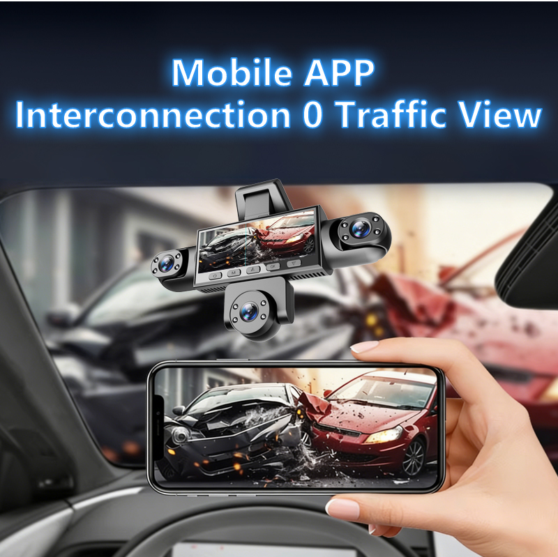 Five Camera Driving Recorder, 1080P High-definition Night Vision, Mobile App For Viewing Videos photo 2