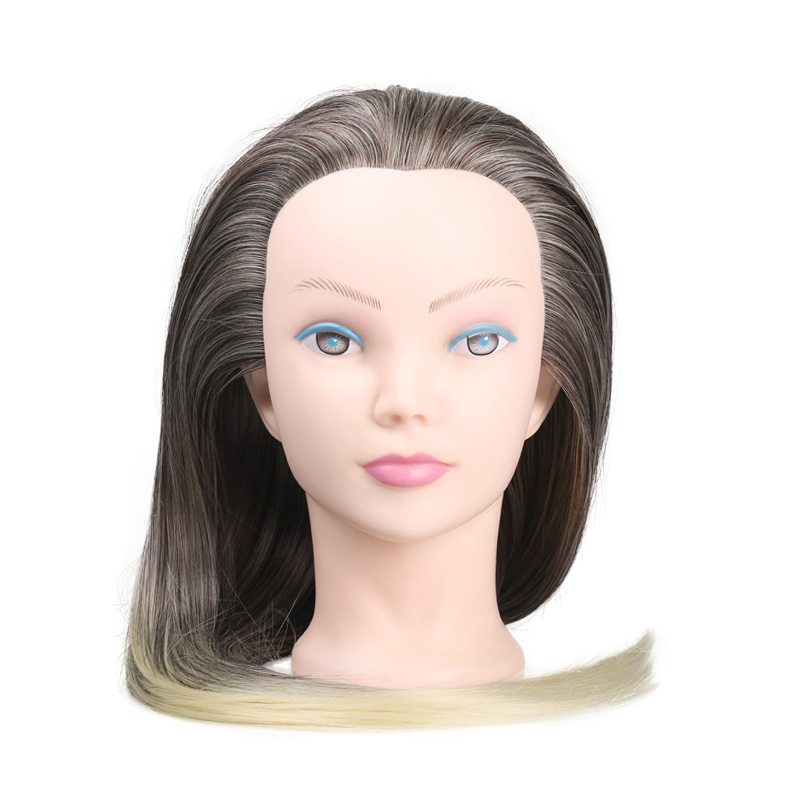 Wig Head Mold Color Head Mold Training Head Coil Hair Braided Hair Mold Head photo 4