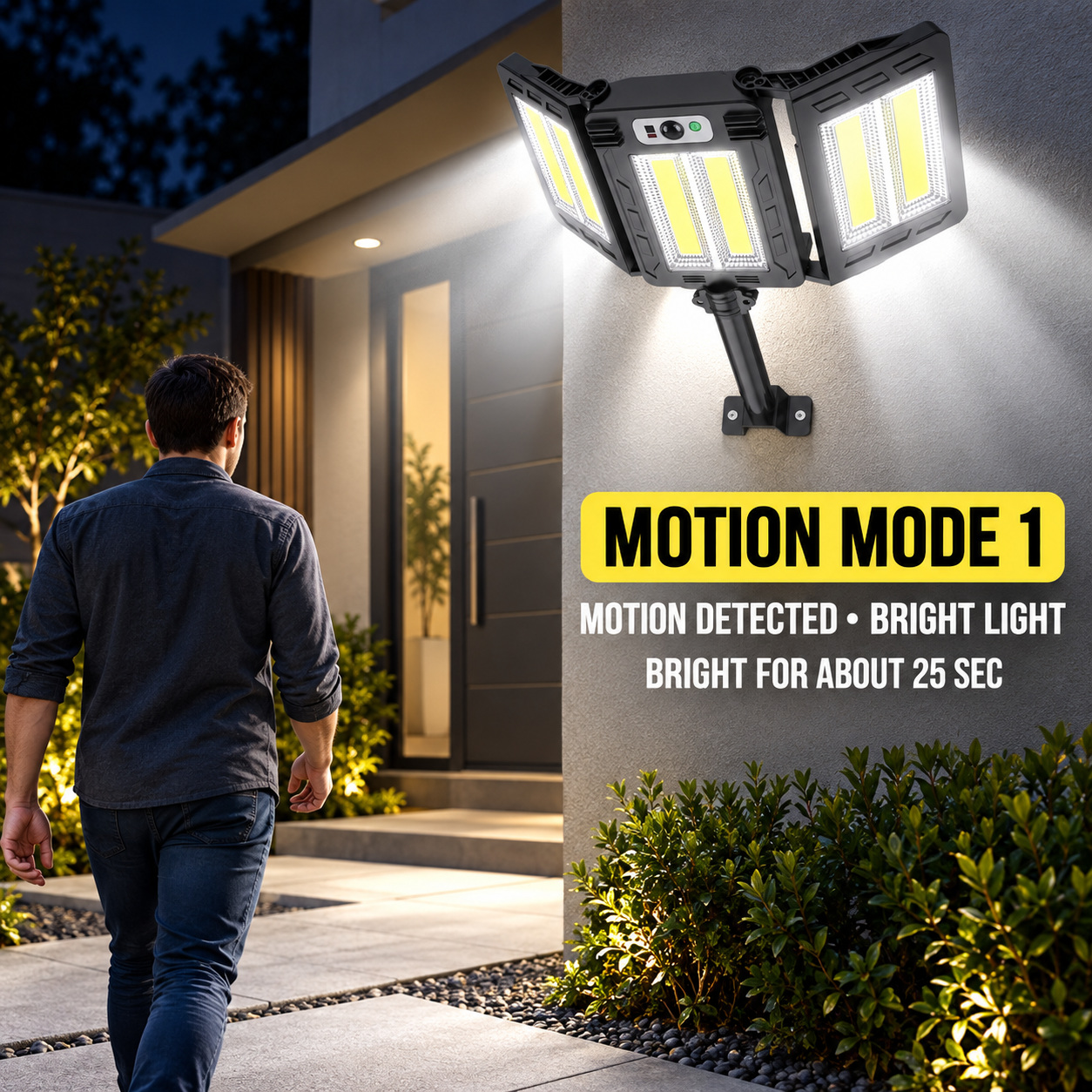 Solar Powered Rechargeable Motion Sensor COB LED Work Light 3000mAh For Auto W786 2 5 photo 6