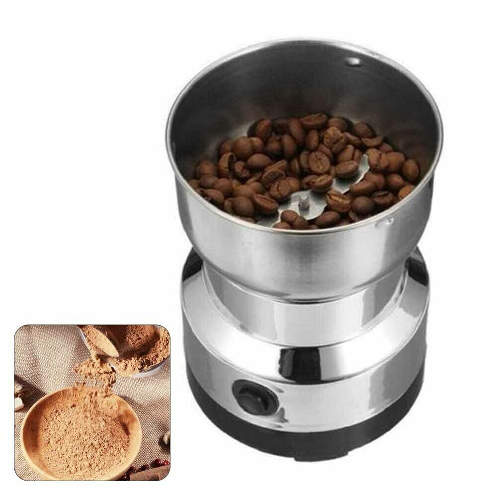 Electric Coffee Grinder Grinding Milling Nut Bean Spice Matte Blade Blender UK photo 7