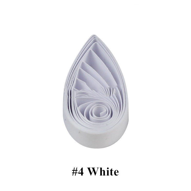 Quilled Paper Monochrome Rolled  Origami Strip Art Pure Color photo 3