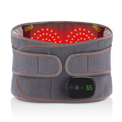 Electric Dual Infrared Light Heat Back Massager Waist Brace Lumbar Support Belt photo 1