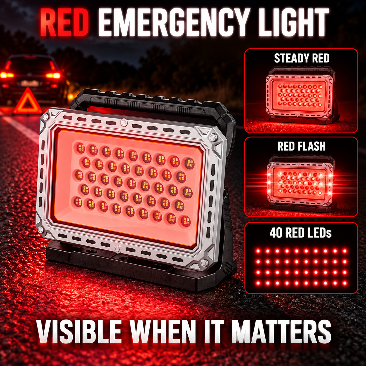 Rechargeable Battery Display Type C LED Work Light For W8141 5 2500LM SMD 2835 Flood photo 7