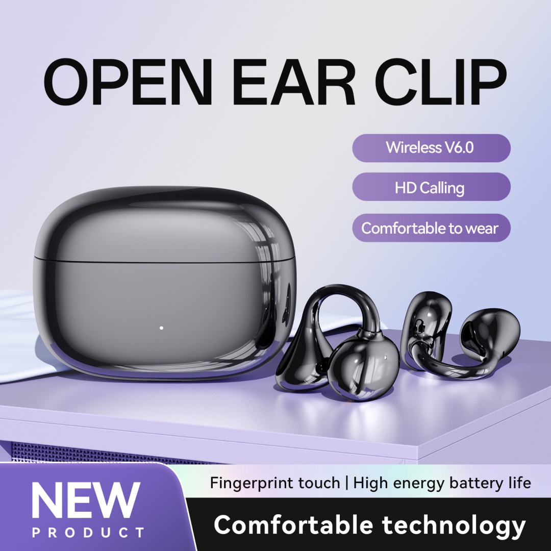New M159 Cross-border Popular Clip On In Ear High Sound Quality, Low Latency, Long Battery Life Wireless Bluetooth Earphones Wholesale photo 3