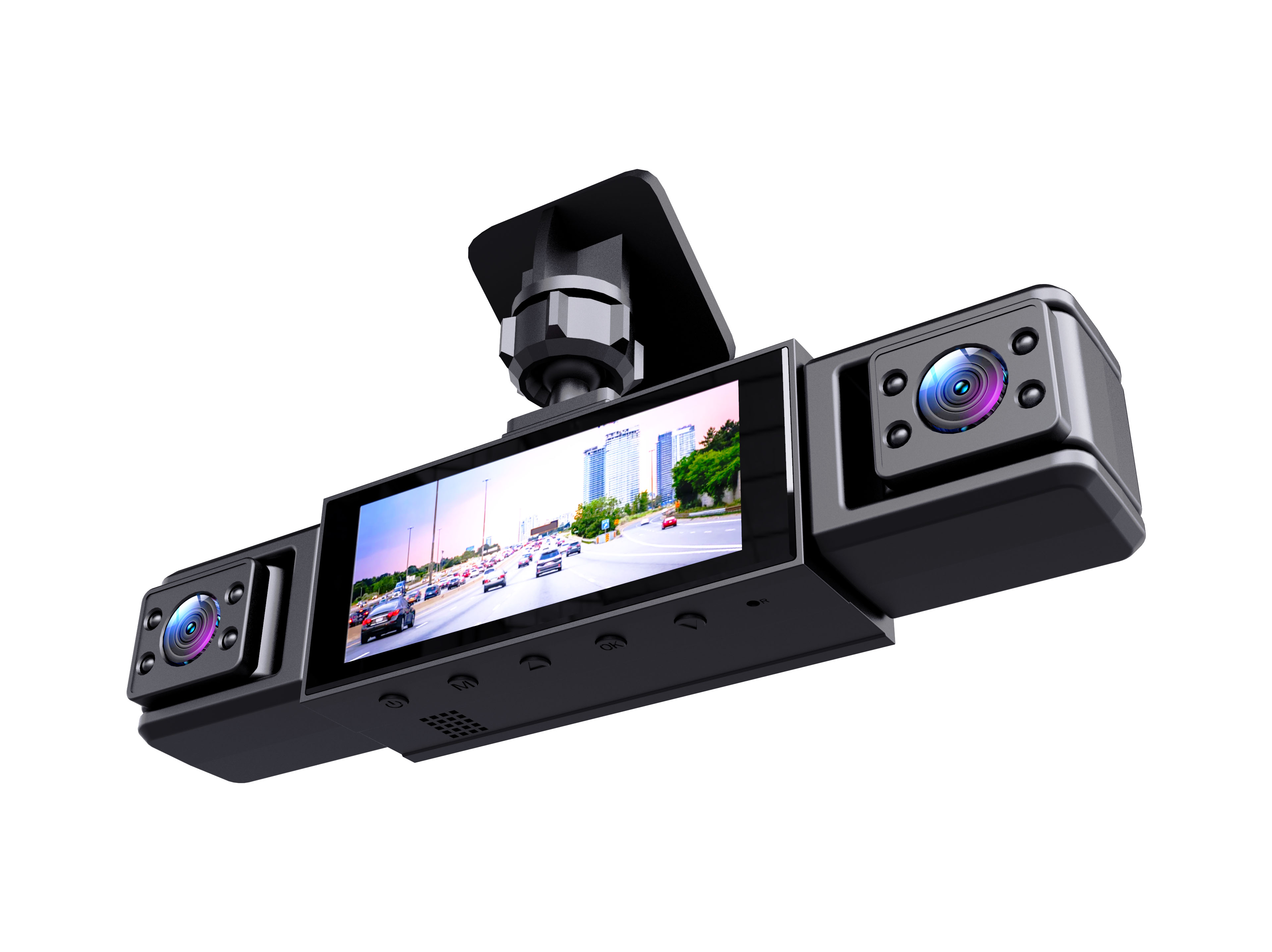 1080P High-definition Driving Recorder With Four Lenses, High-definition Night Vision, Front, Back, Left, Right Recording photo 4