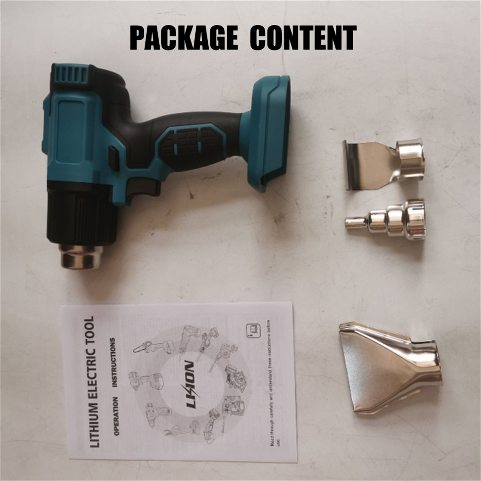 Cordless Heat Gun Hot Air Gun Temperature 288-532 Nozzle For 18V Battery photo 8