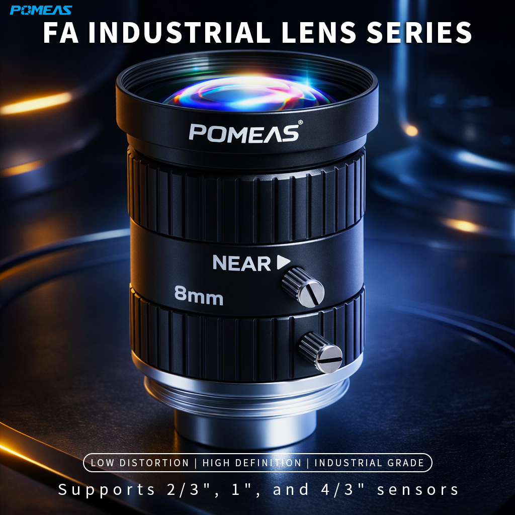 LFEHH-0828M 8mm F2.8 10MP Fixed Focal Length Machine Vision Lens For 2    3 Inch Industrial Cameras photo 1