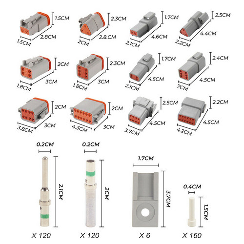 1600PC Deutsch DT Connector Plug With Genuine Deutsch Crimp Tool Auto Marine photo 7