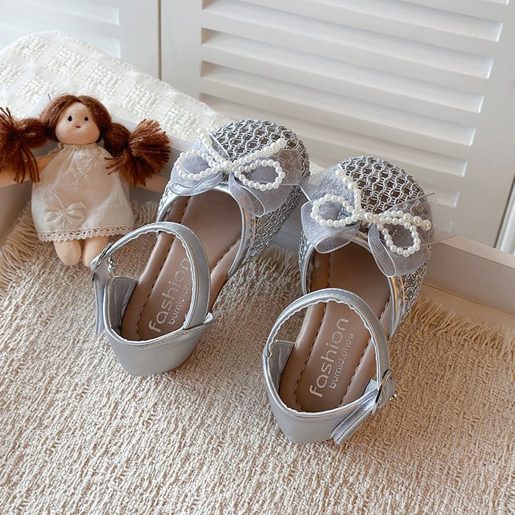 Summer New Transparent Mesh Princess Shoes With Soft Toe And Mesh Mesh Bow Sandals photo 5