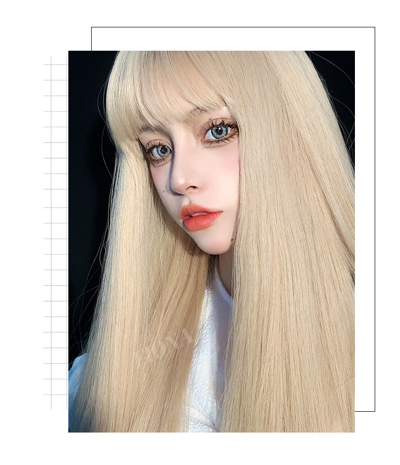 Long Straight Hair Cos Platinum Fashion photo 4