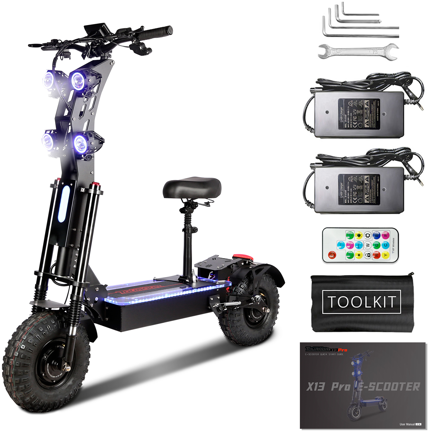 X14 High Power 13 Inches Off-road Wheel 5000W Motor Eletric Scooter photo 1