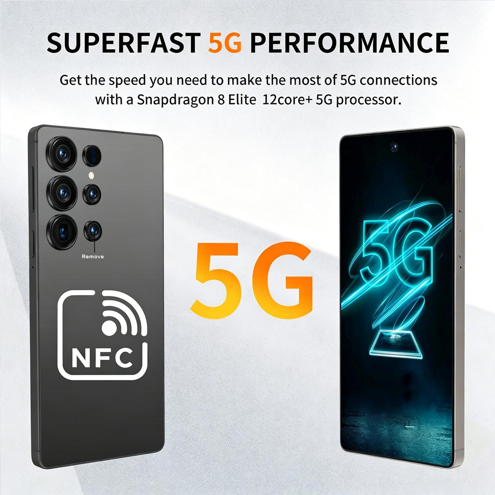 C25 Ultra Unlocked Phone With NFC, 12-512GBSmartphone,8000mAh,6.9in  HD Screen,Android 15 Cell Phone,5G-Built In Pen-Dual SIM-Fingerprint Unlock-Face ID photo 7