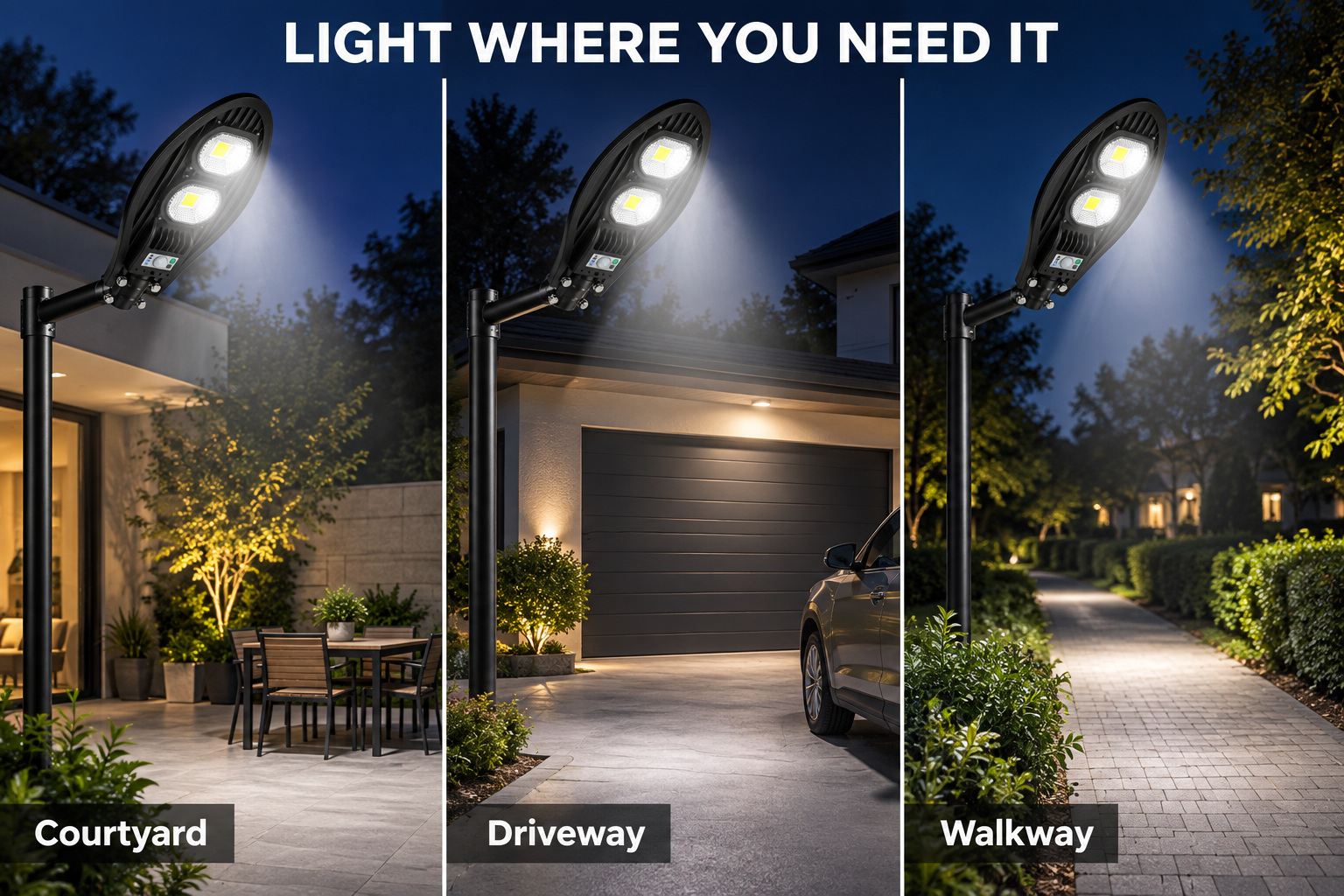 Solar Powered Rechargeable Motion Sensor Waterproof LED Work Light 40W For Auto W736B Street IP65 photo 4