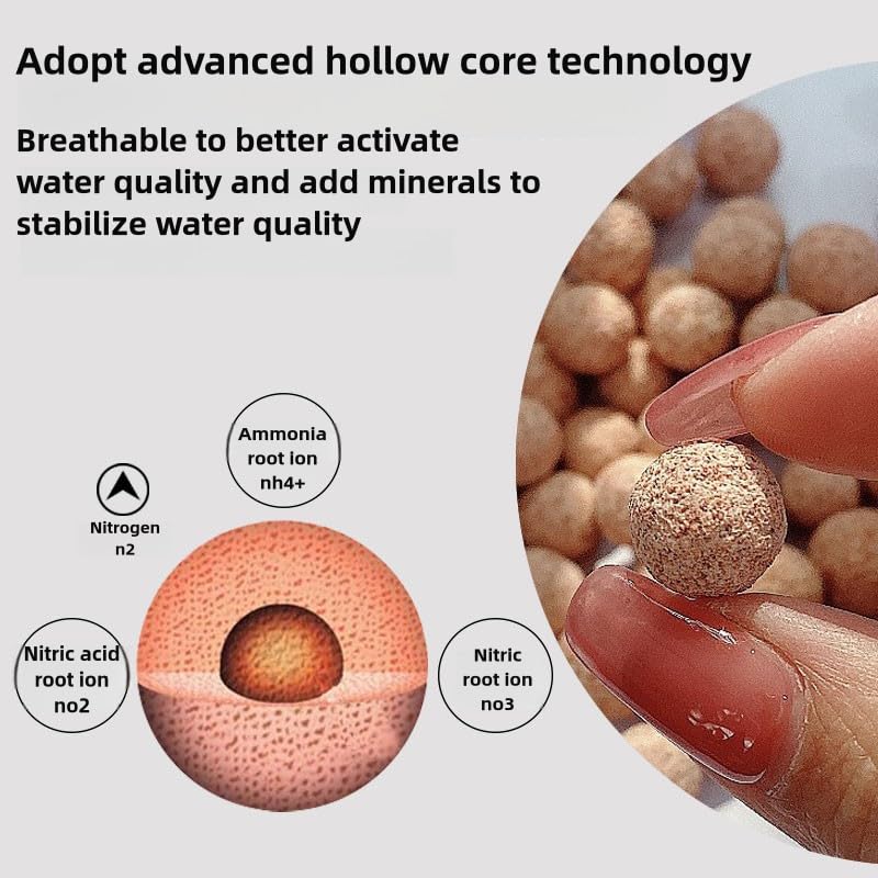 Bio Balls For Aquarium Filter Media Pond Filter Material Ceramic Ring Aquarium For Fish Tank Media Bags Hollow Material Accessories photo 6