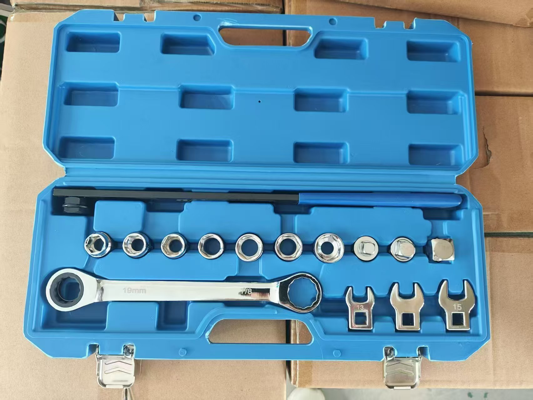 15-piece Adjustable Wrench For Automotive Engine Belt, Belt Pulley Disassembly And Assembly, Idler Gear Tensioning Special Auto Repair Tool photo 1