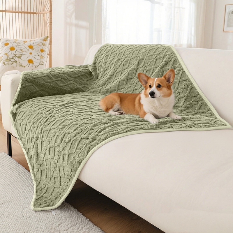 Thick Plush Waterproof Non-Slip Pet Pee Mat Cover For Cats & Dogs photo 5