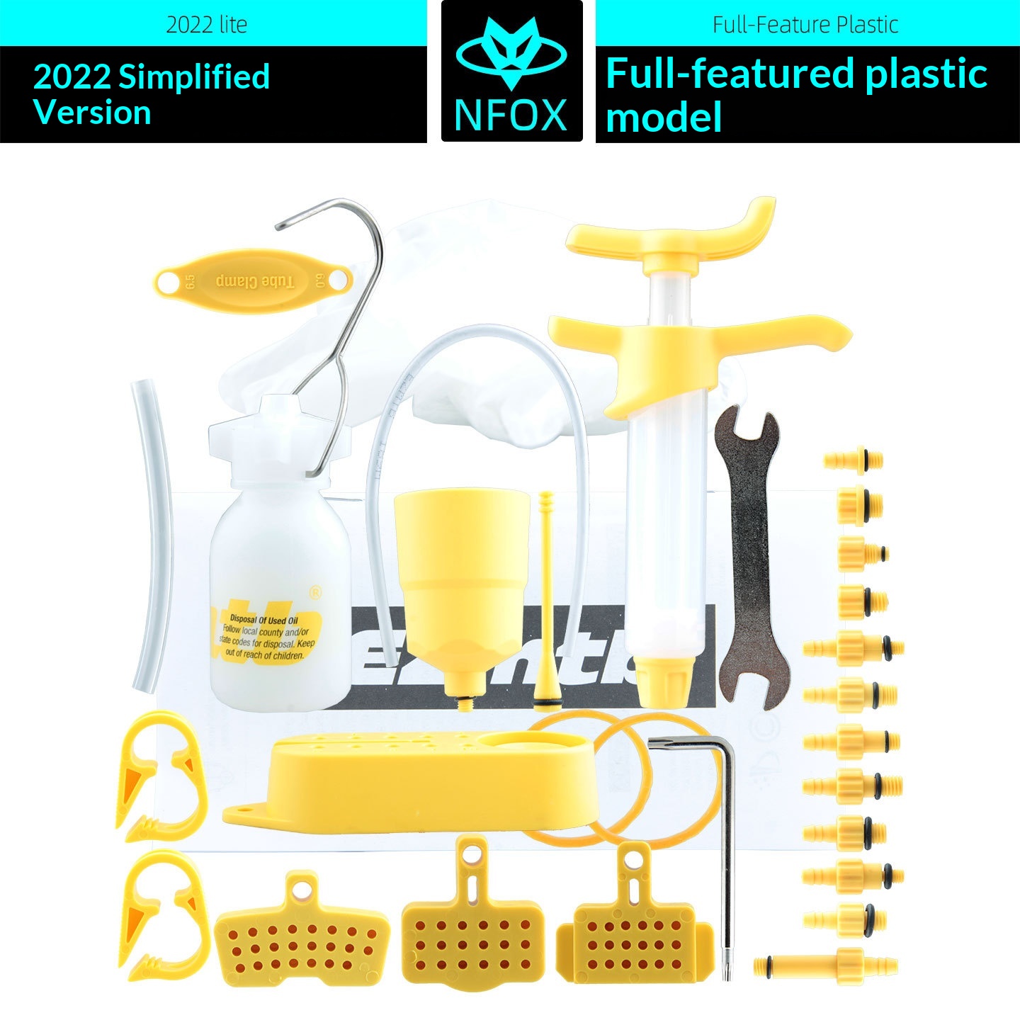 Ezmtd Hydraulic Brake Oil Disc Tool Set Simple Bicycle Oil Filling And Replacement Funnel Exhaust Connector Hot Sale photo 2