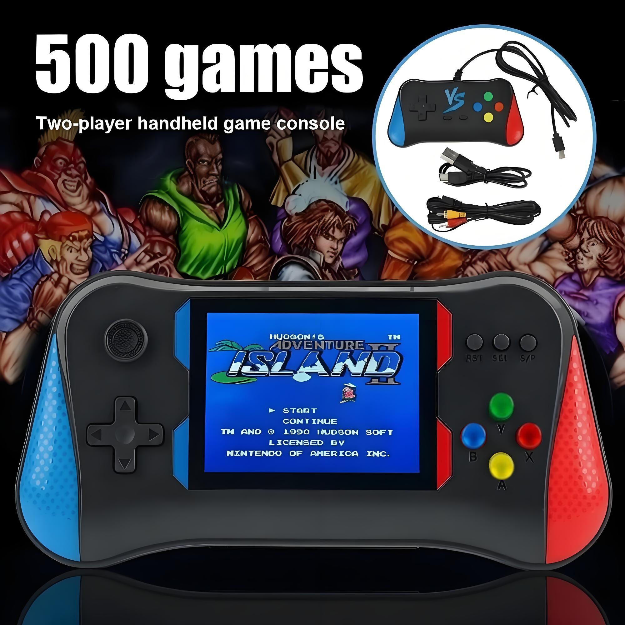 3.5'' 500 Classic Games Handheld Retro Video Game Console Player For Kids Adults photo 7