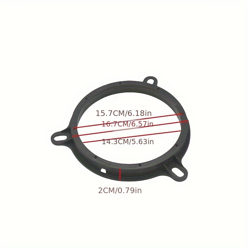 2Pcs 6.5-Inch Dia Car Speaker Spacer Ring Adapter 20mm Depth Bracket Extender Accessory Compatible With  TEANA LIVINA TIIDA SYLPHY If Applicable photo 3