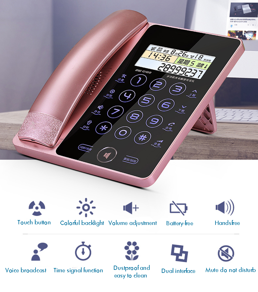 Creative Fashion Touch Screen Fixed Telephone Landline photo 4