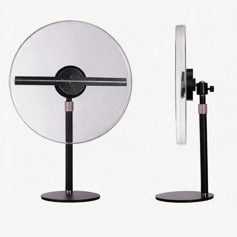 Wiilala Holographic Display Stand 12&20&30cm Naked-eye 3D Holographic Fan Advertising Machine Stereoscopic Floating Light Aerial Projector Gift Light Shopping Mall Home photo 8