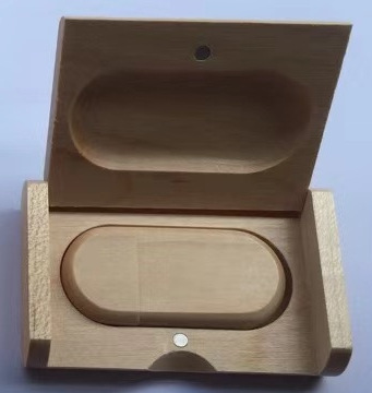 Wooden USB Drive Gift U Disk Set Maple Bamboo Creative photo 8