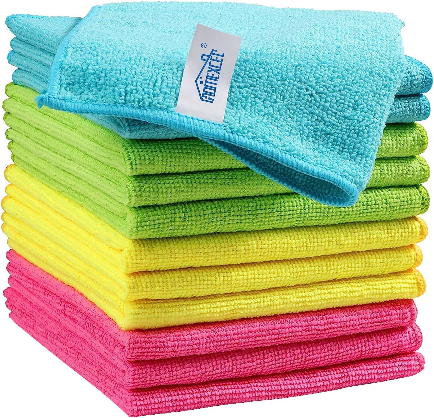 Microfiber Cleaning Cloths 12 Units, 11.5x11.5 Inch Assorted Cleaning Towels For Kitchen, Bathroom, Car And Home photo 1