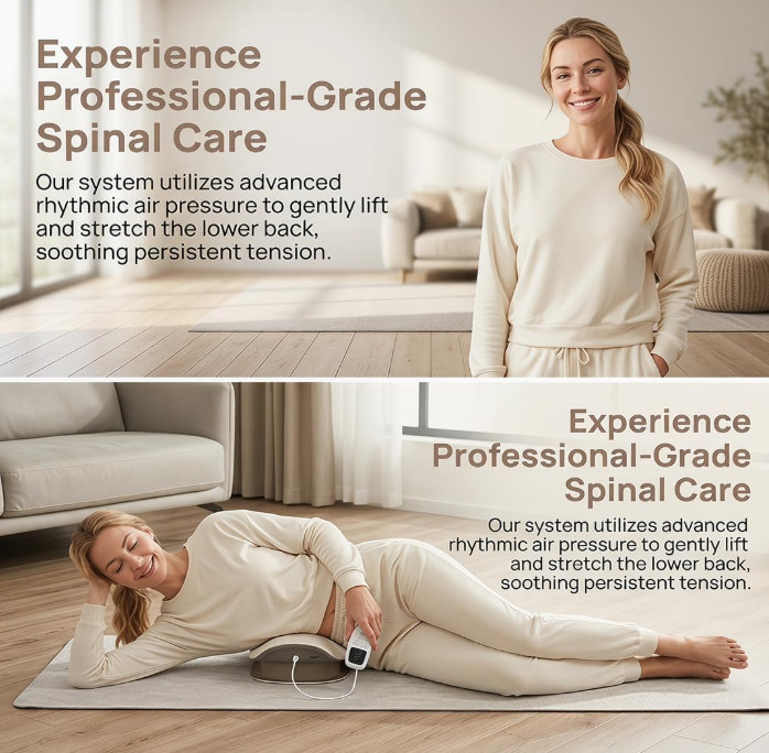3 Heat Levels Vibration Massager Easy Relieves Lumbar Fatigue Multi-scene Safe photo 2