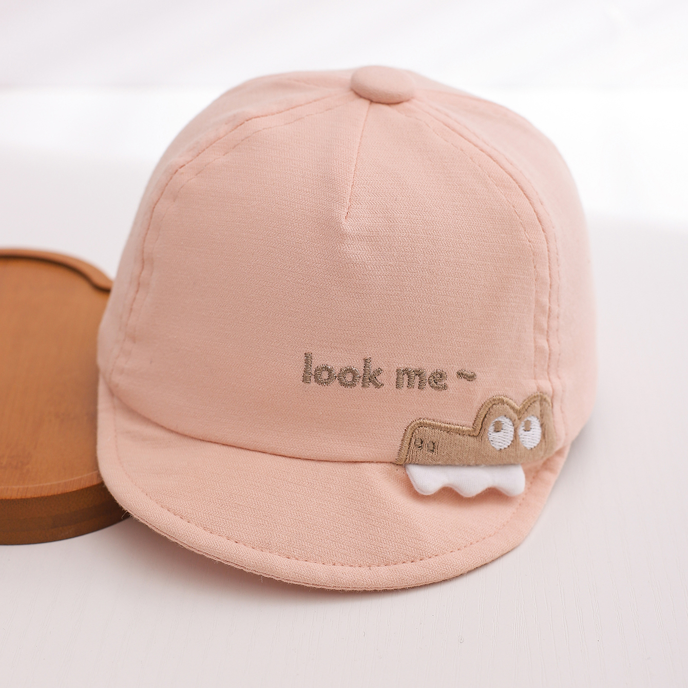 Summer Children's Cartoon Crocodile Letter Embroidery Cute Style Baseball Cap, Suitable For 3-6 Month Old Babies For Outings photo 4