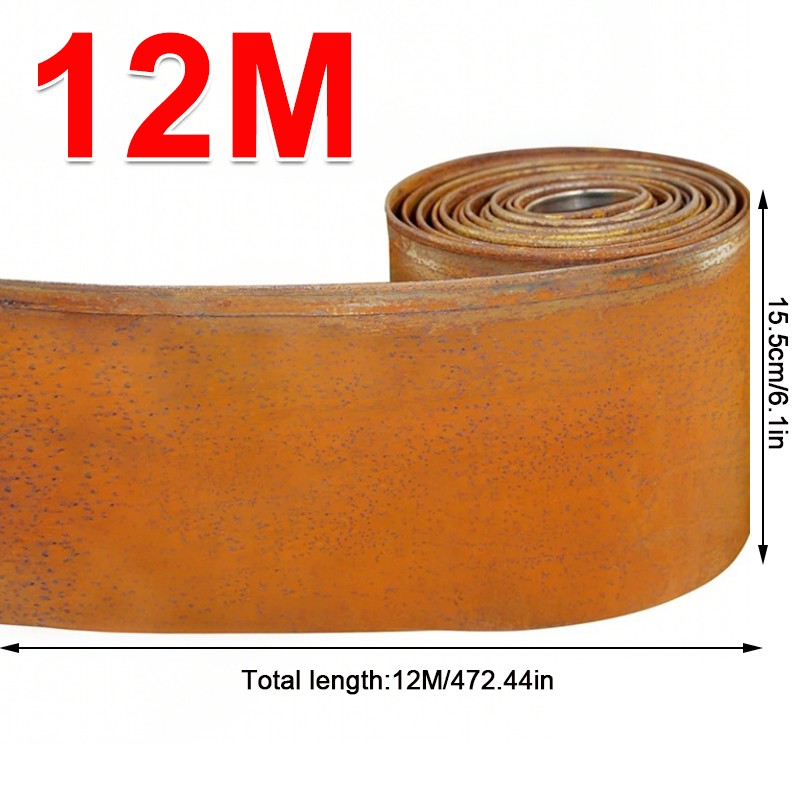6M12M Flexible Metal Garden Border Lawn Edging Outdoor Grass Path Edge Roll L photo 6