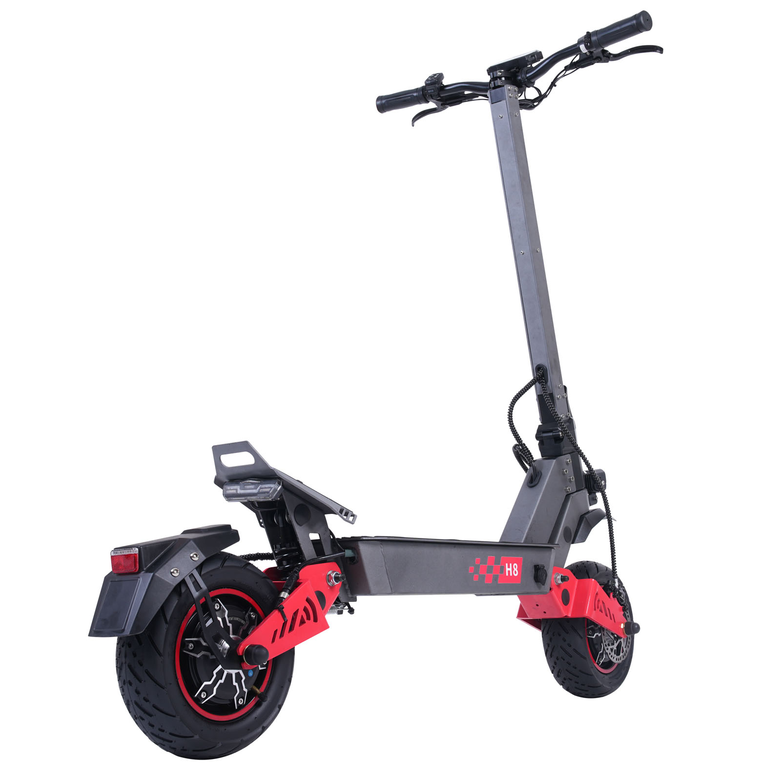 H8 High Power Dual 3000W Motors 11 Inches Off Round Tubeless Wheels E-scooter photo 7