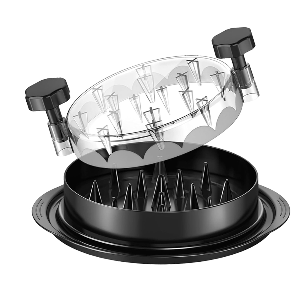 Chicken Shredder Machine, Manual Meat Shredder Tool With Round PP Bowl And Clear Non-Stick Lid, Hand-Powered Chicken Shredder For Pulled Chicken, Beef, Pork And Meat, Eco-Friendly Kitchen Food Shredde photo 5