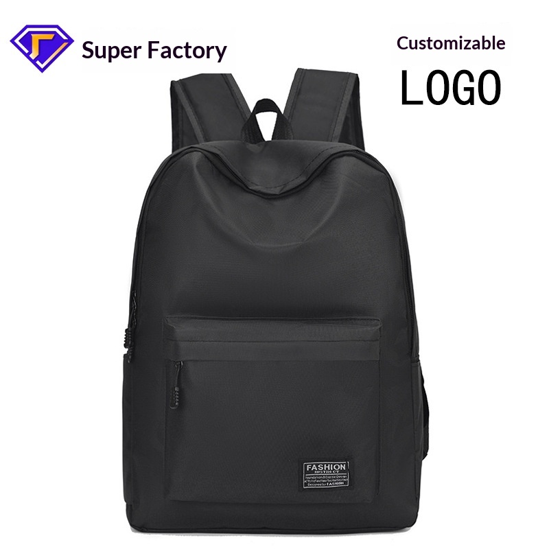 Business Double Shoulder Bag Fashion Casual Large Capacity Travel Backpack Computer Bag Versatile Lightweight College Student Backpack - Black  No USB photo 4