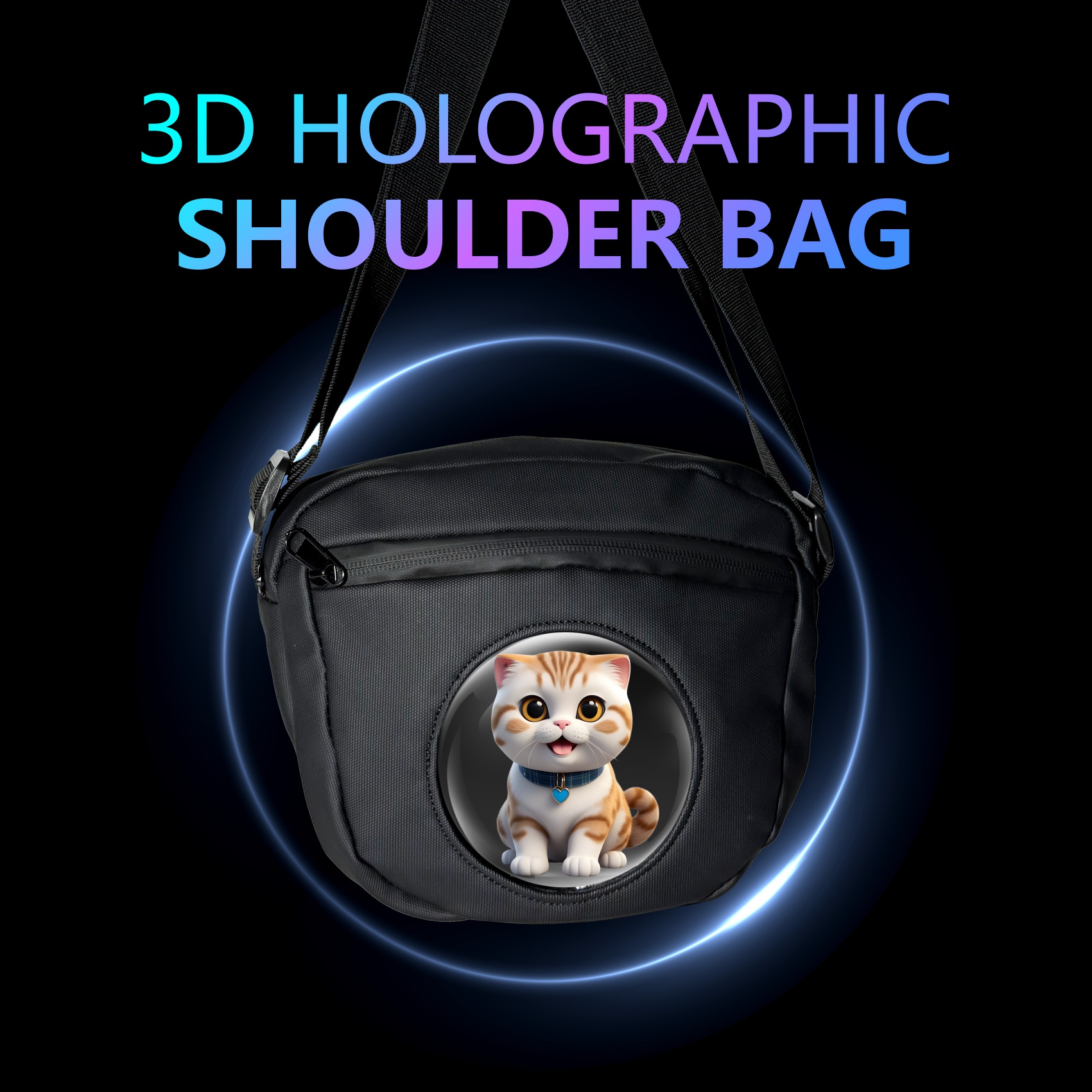 Wiilala Cross-border 3D Holographic Backpack Mobile Outdoor Advertising Display Stereoscopic Projection 3D Holographic Backpack, Supports Content Replacement Via Mobile AppSupports 5V3A Power Bank photo 3
