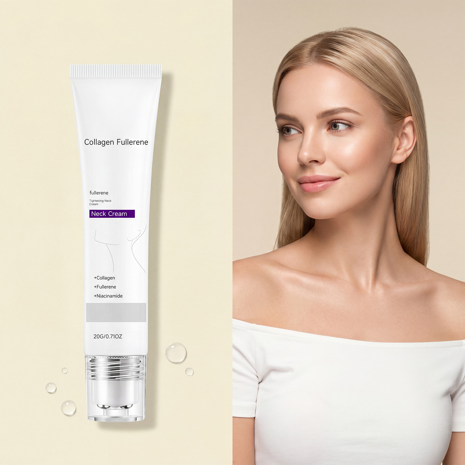 Moisturizing Tightening Neck Cream 20g 1box photo 4