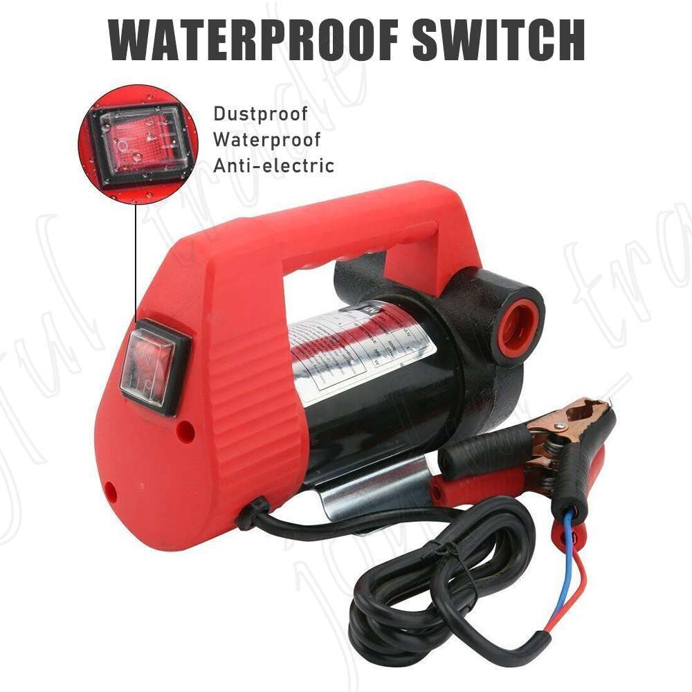 12V  Transfer Pump 45L&Min Electric Car Oil Fuel Extractor Bowser Petrol photo 7