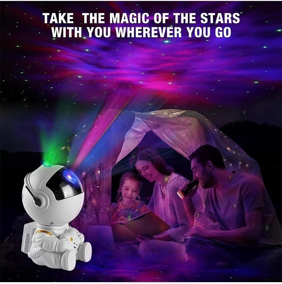 Astronaut Galaxy Projector, 360 Adjustable Star Projector, Starry Night Light Projector With Timer And Remote Control, USB Powered, Astronaut Space Warrior Galaxy Night Light photo 5