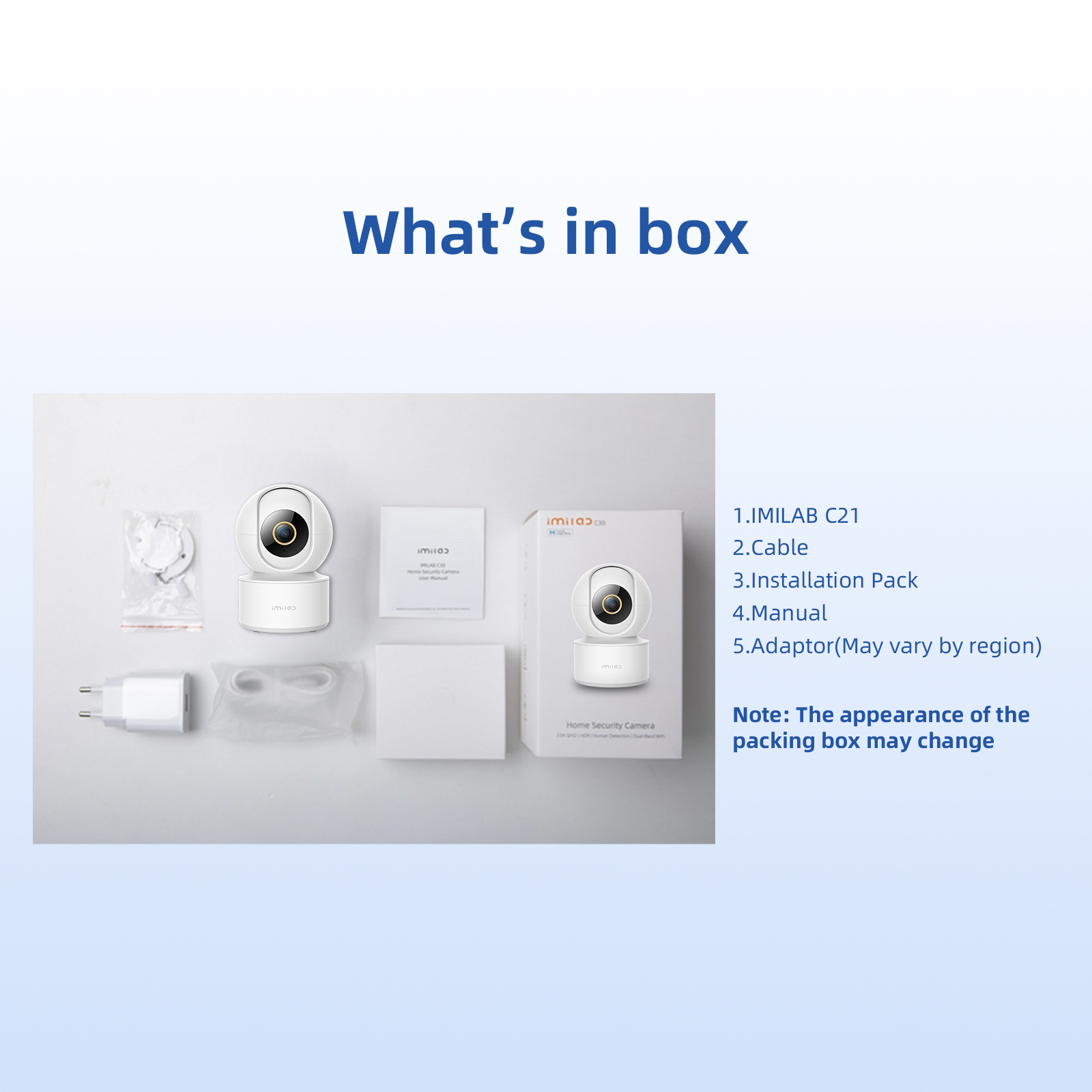 IMILAB C21 2.5K Surveillance Camera Vedio Wifi IP Smart Indoor Home Security Baby Monitor 360view Starlight Night Vision Cam photo 8