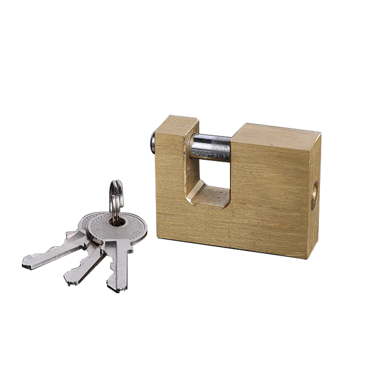 Brass Rectangular Padlock Heavy Duty Rustproof Security For Luggage Cabinet Door Gate photo 4