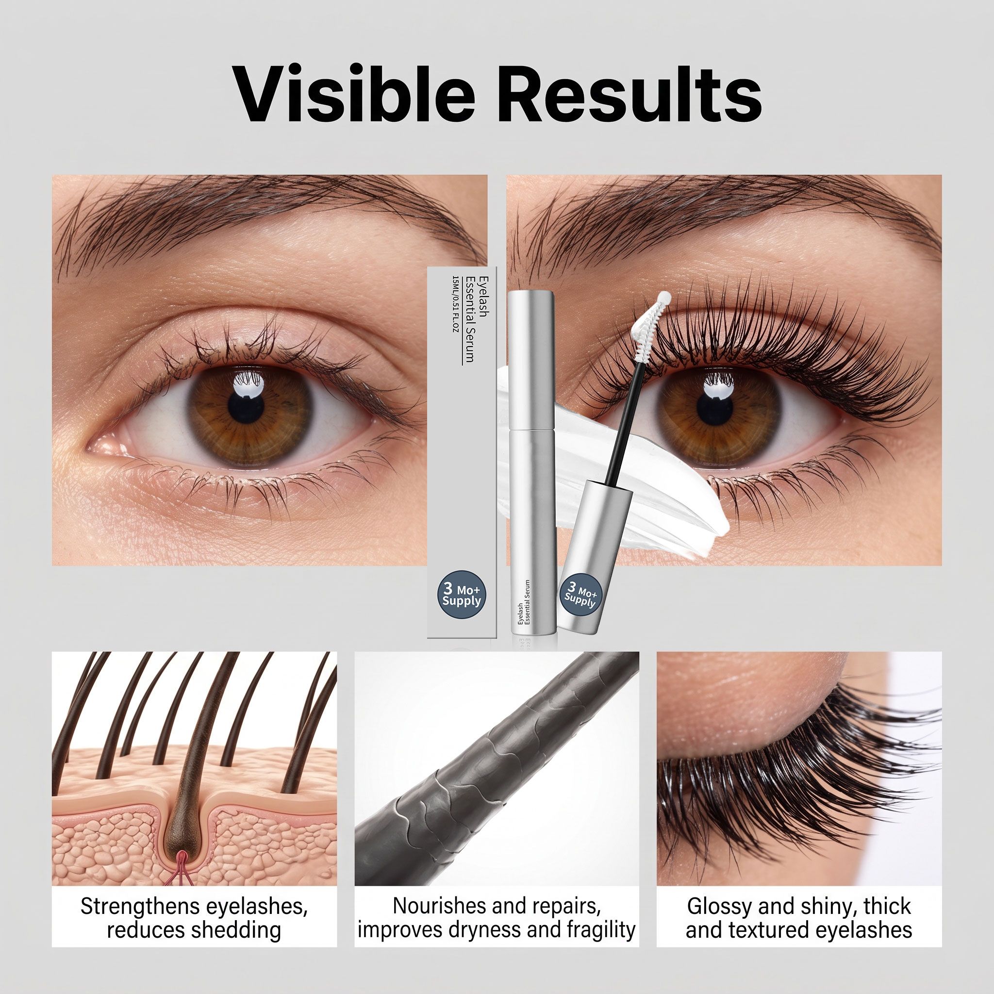 Lash Moisturizing And Nourishing Essence 15ml Box photo 2