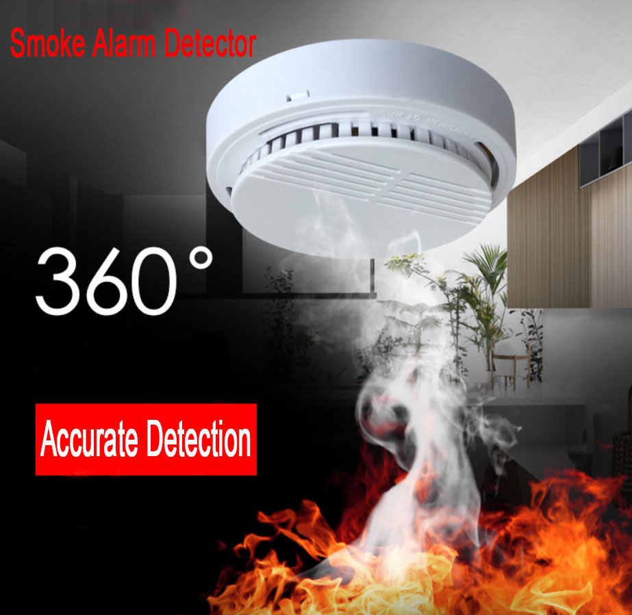 Smoke Alarm Detector Home Fire Safety Sensor Alert Battery Included photo 4