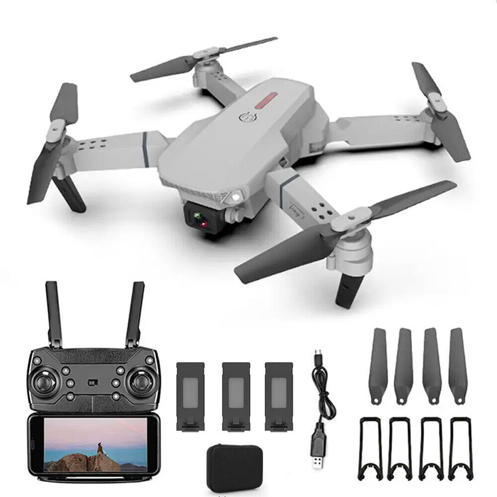 3 Batteries Pro Drone 4K Selfie Camera Wifi Fpv Foldable Rc Quadcopter photo 1