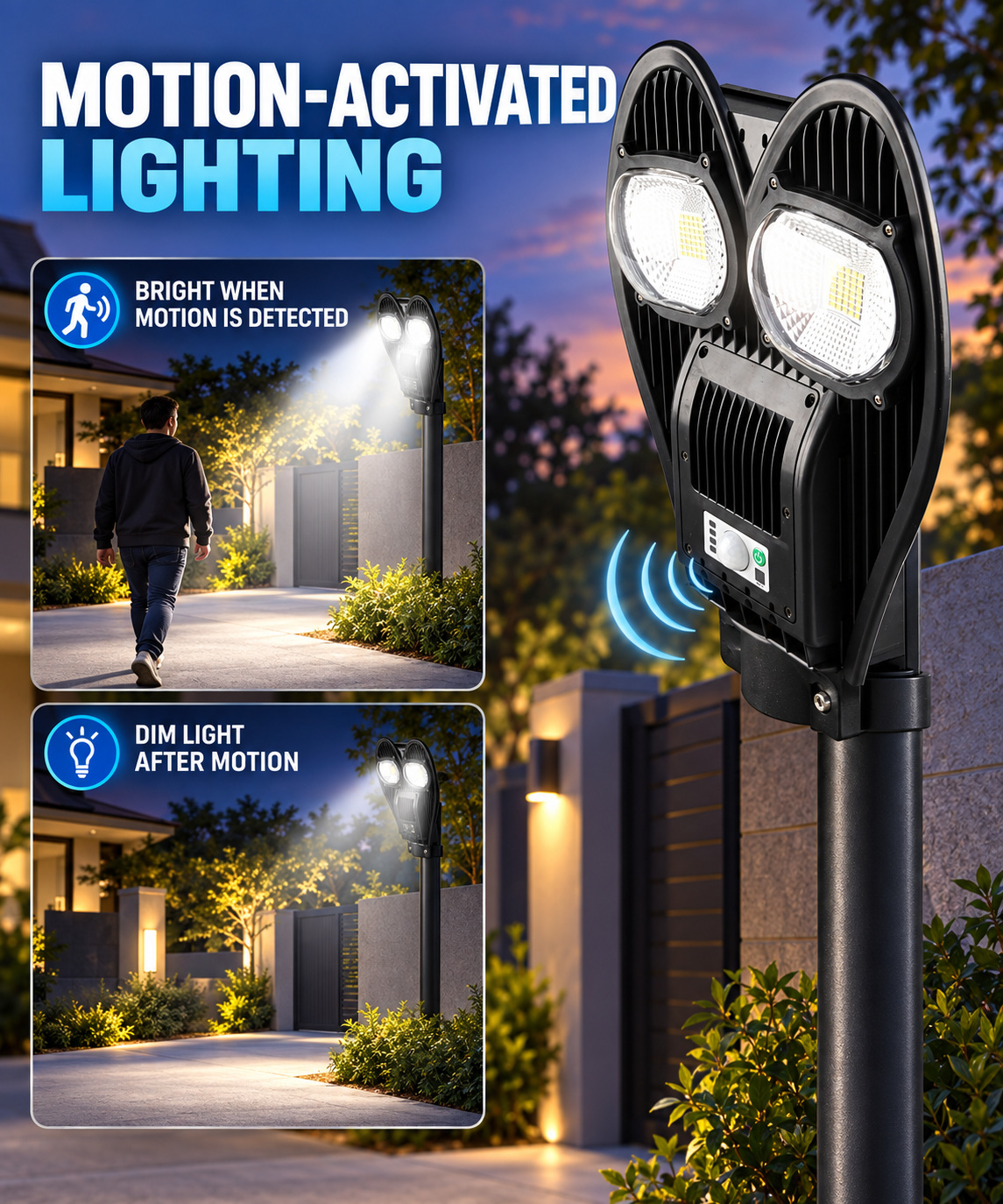 Solar Powered Motion Sensor Waterproof COB LED Work Light For Auto Repair W761B IP65 Street photo 2